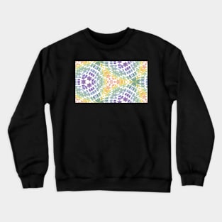 Kaleidoscope Tie Dye Rainbow Meeple Crewneck Sweatshirt